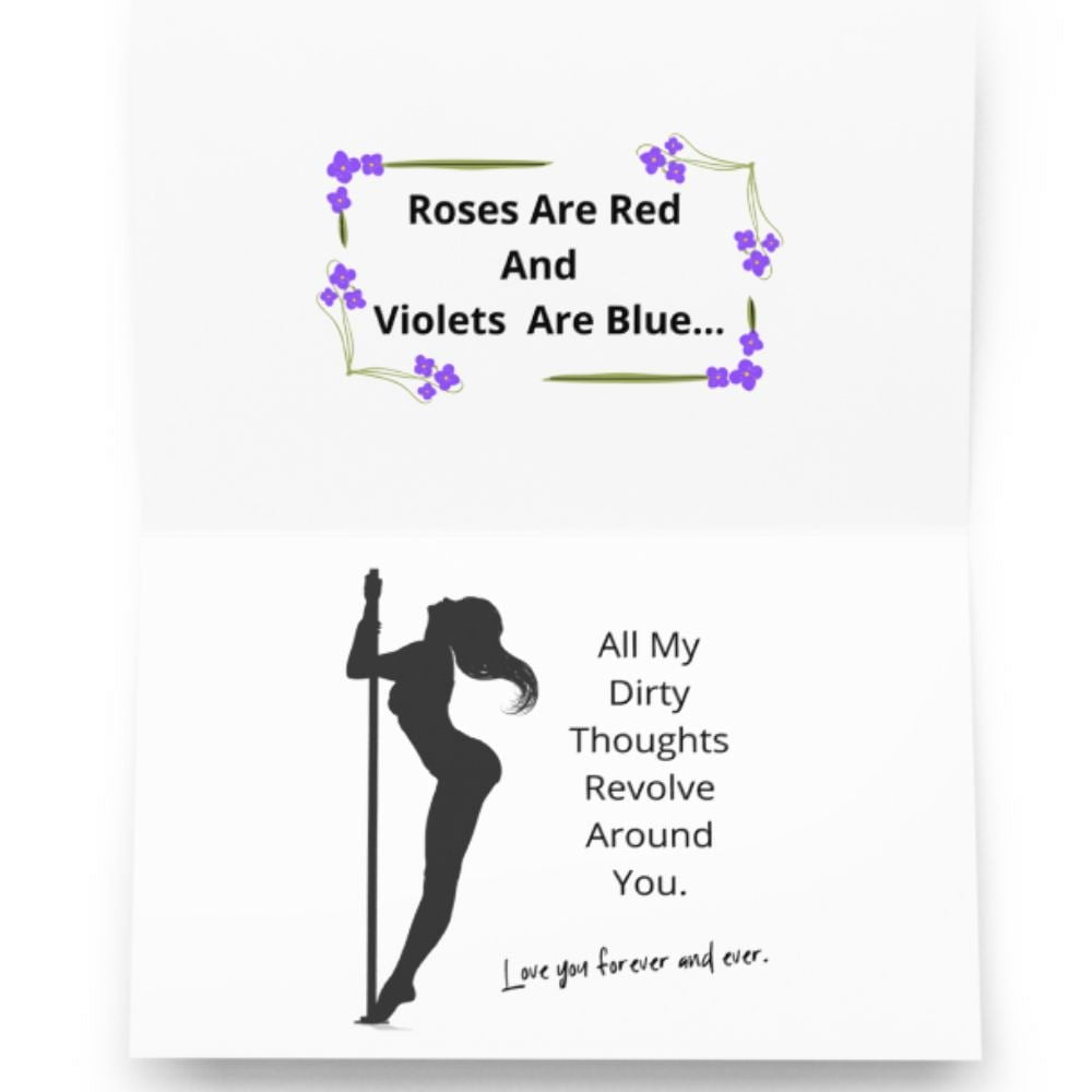 All My Dirty Thoughts Greeting Card For Women Birthday Anniversary Special Occasion