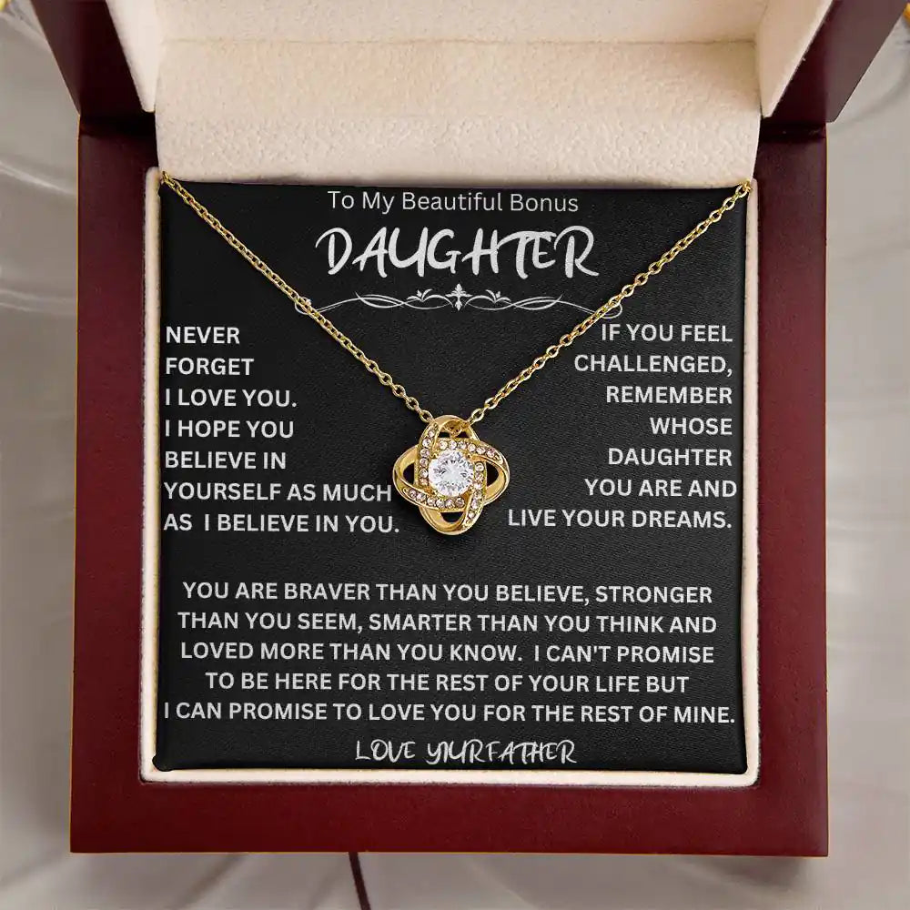 Bonus Daughter Necklace Father Gift for Jewelry | Gifting2Go