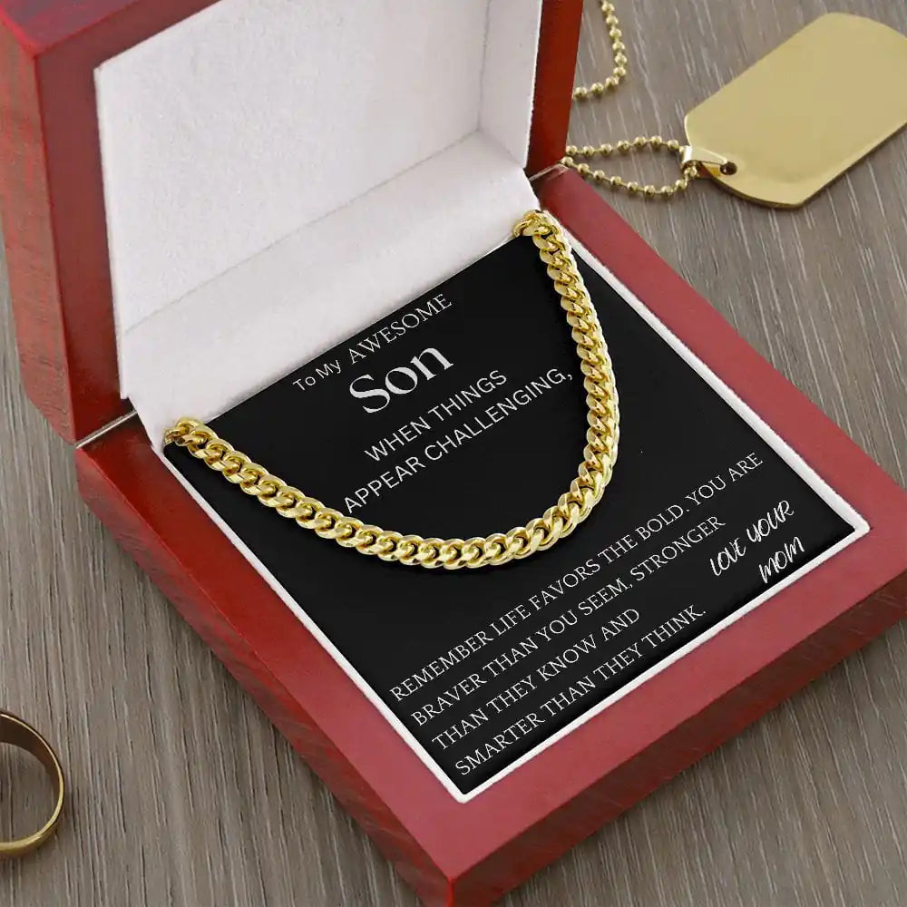 Braver Than You Seem Chain Jewelry Gift For Son Gift for Jewelry | Gifting2Go