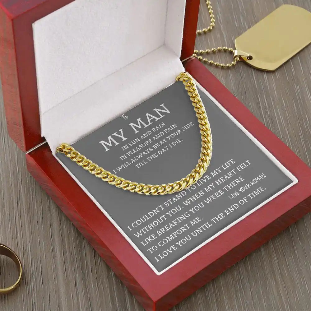 By Your Side Cuban Chain Gift For Men Gift for Jewelry | Gifting2Go