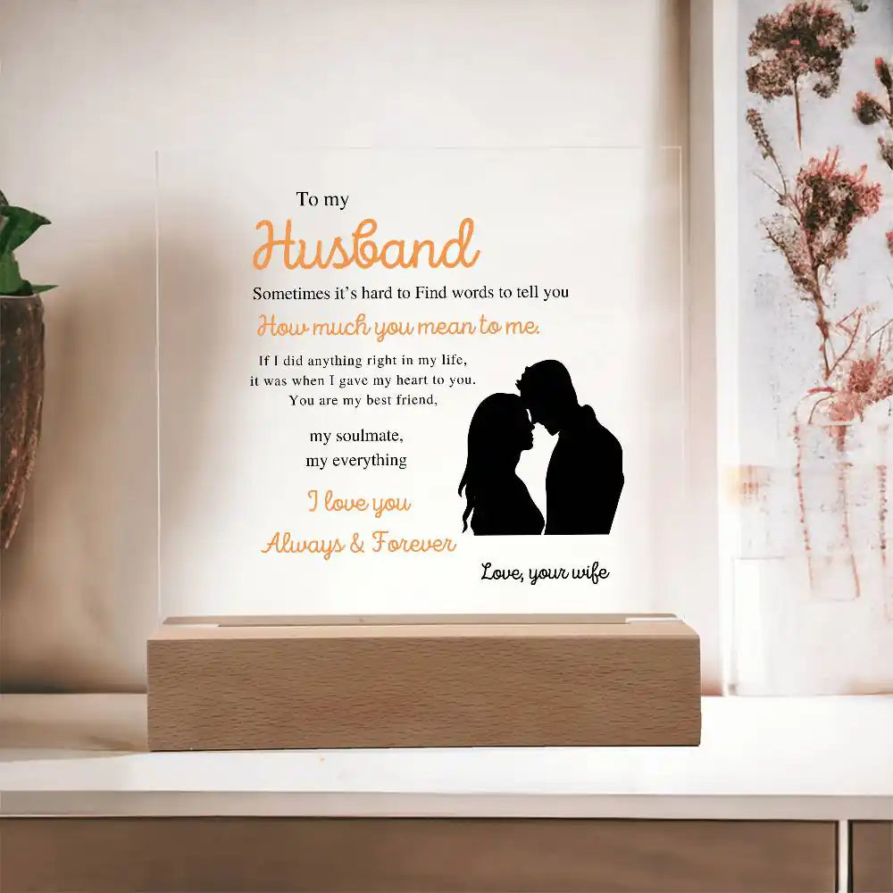 Gave My Heart Gift For Husband Gift for 708 - Home & Garden > Decor > Decorative Plaques | Gifting2Go