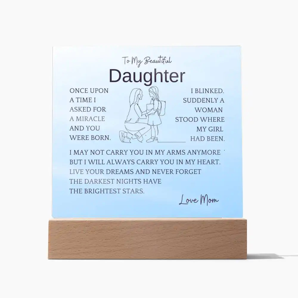 Live Your Dreams Gift For Daughter Gift for 708 - Home & Garden > Decor > Decorative Plaques | Gifting2Go