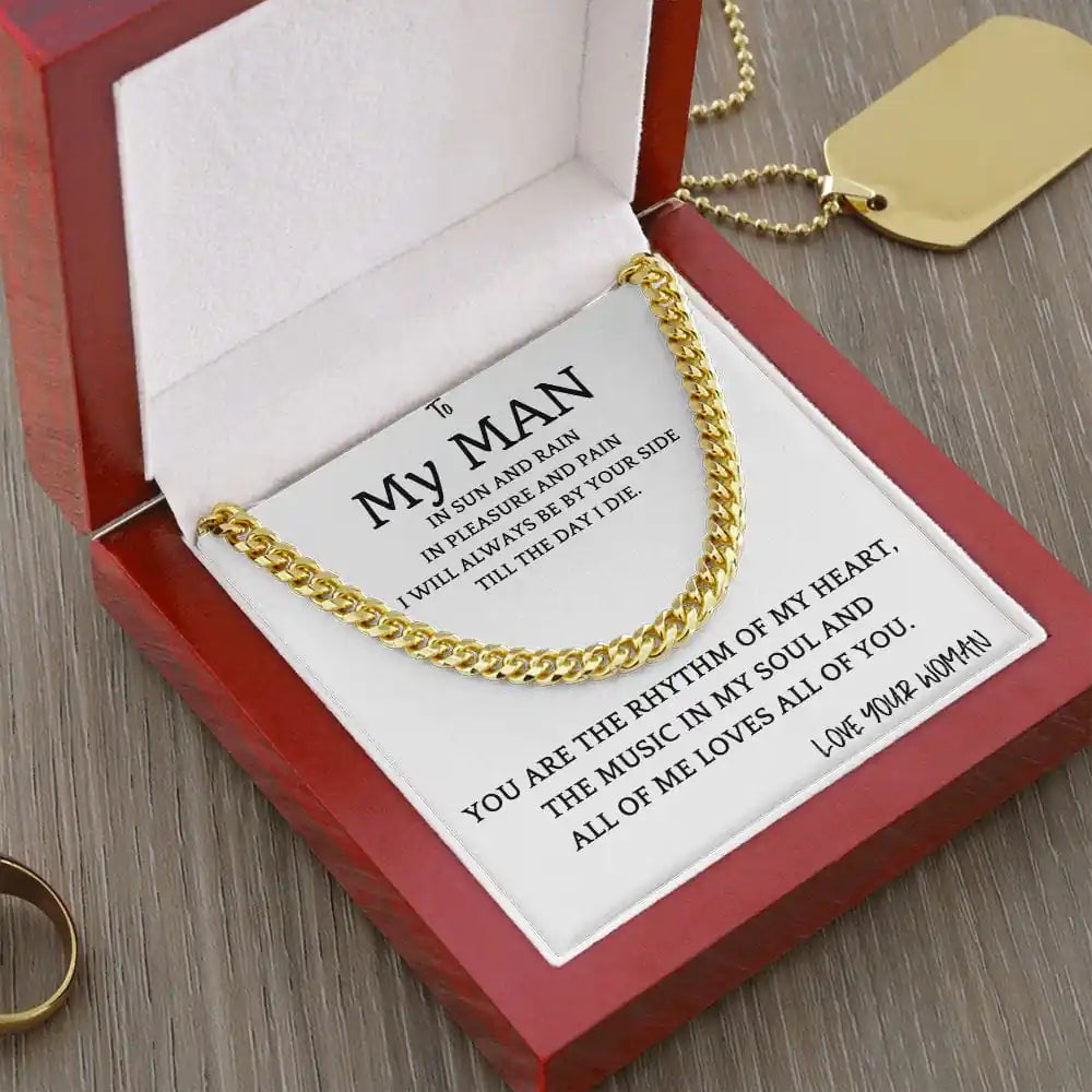 Rhythm of My Soul Cuban Chain Gift for Men Gift for Jewelry | Gifting2Go