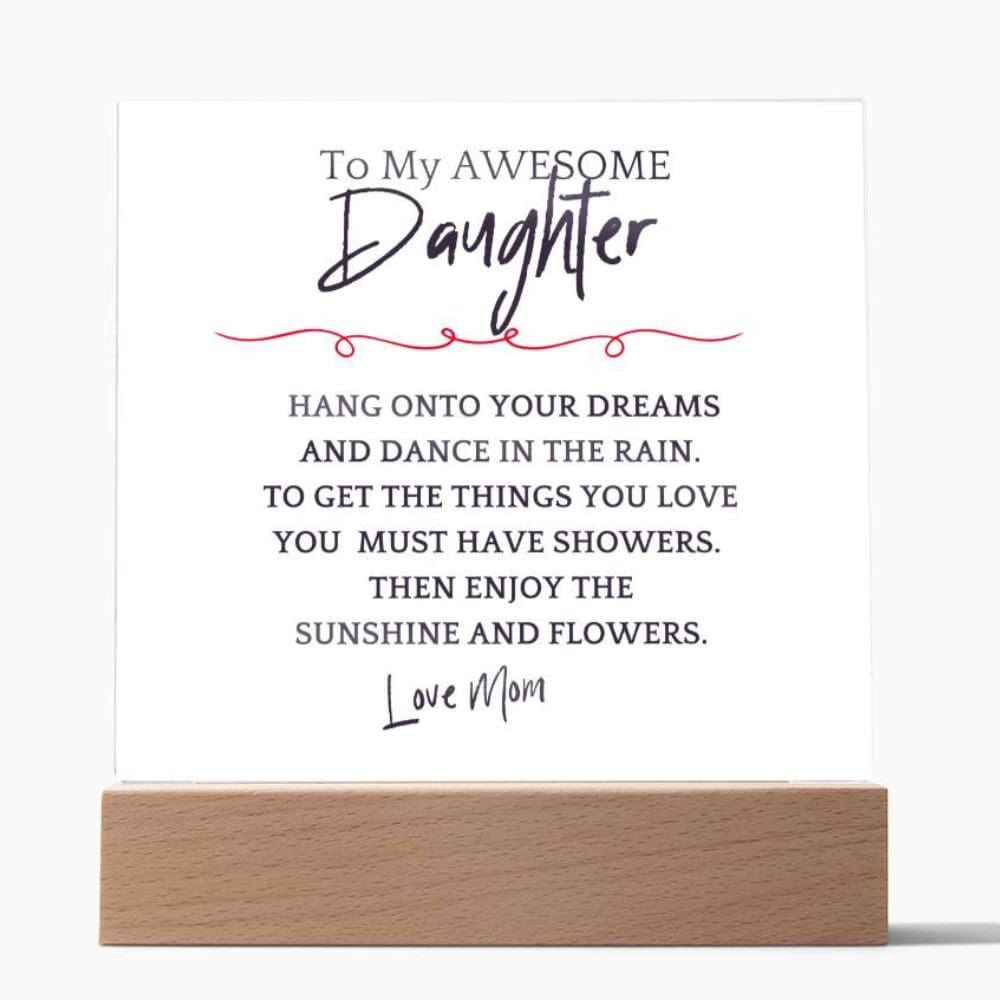 Sunshine Flowers Gift For Daughter Acrylic Plaque