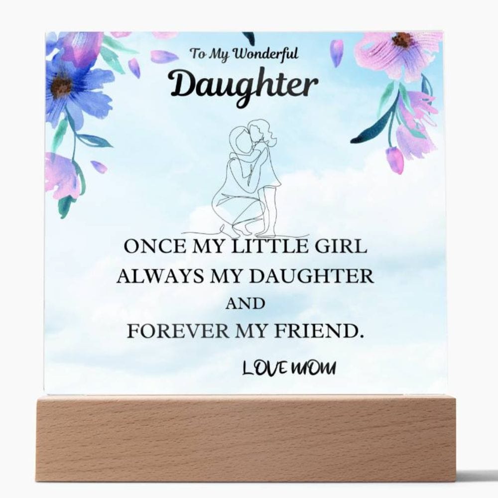 Little Girl Gift For Daughter Acrylic Plaque