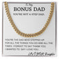 Bonus Dad Cuban Chain Gift For Man