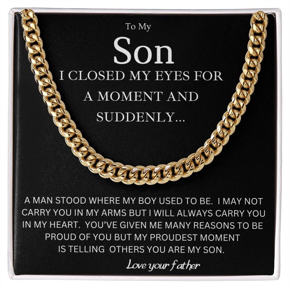 Proud To Be Your Father Son Gift