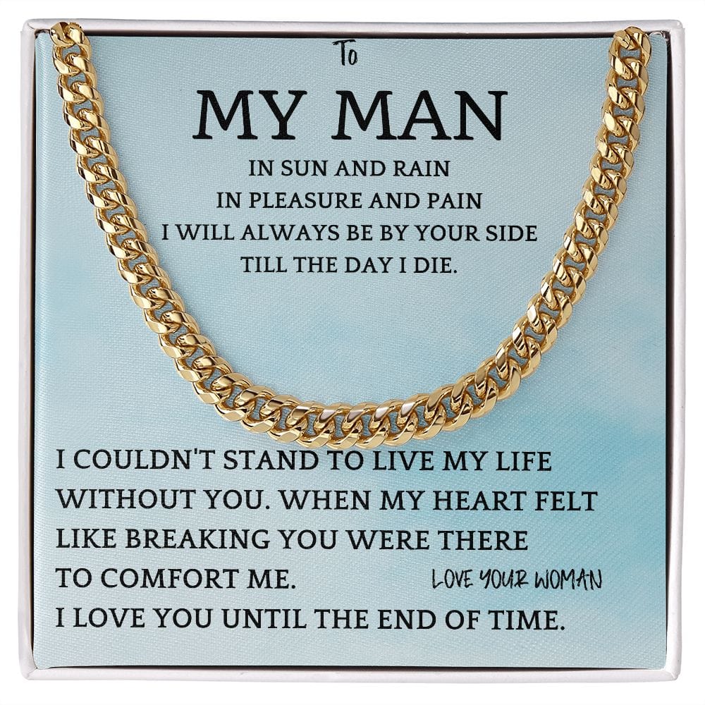 Sun And Rain Cuban Chain Gift For Men