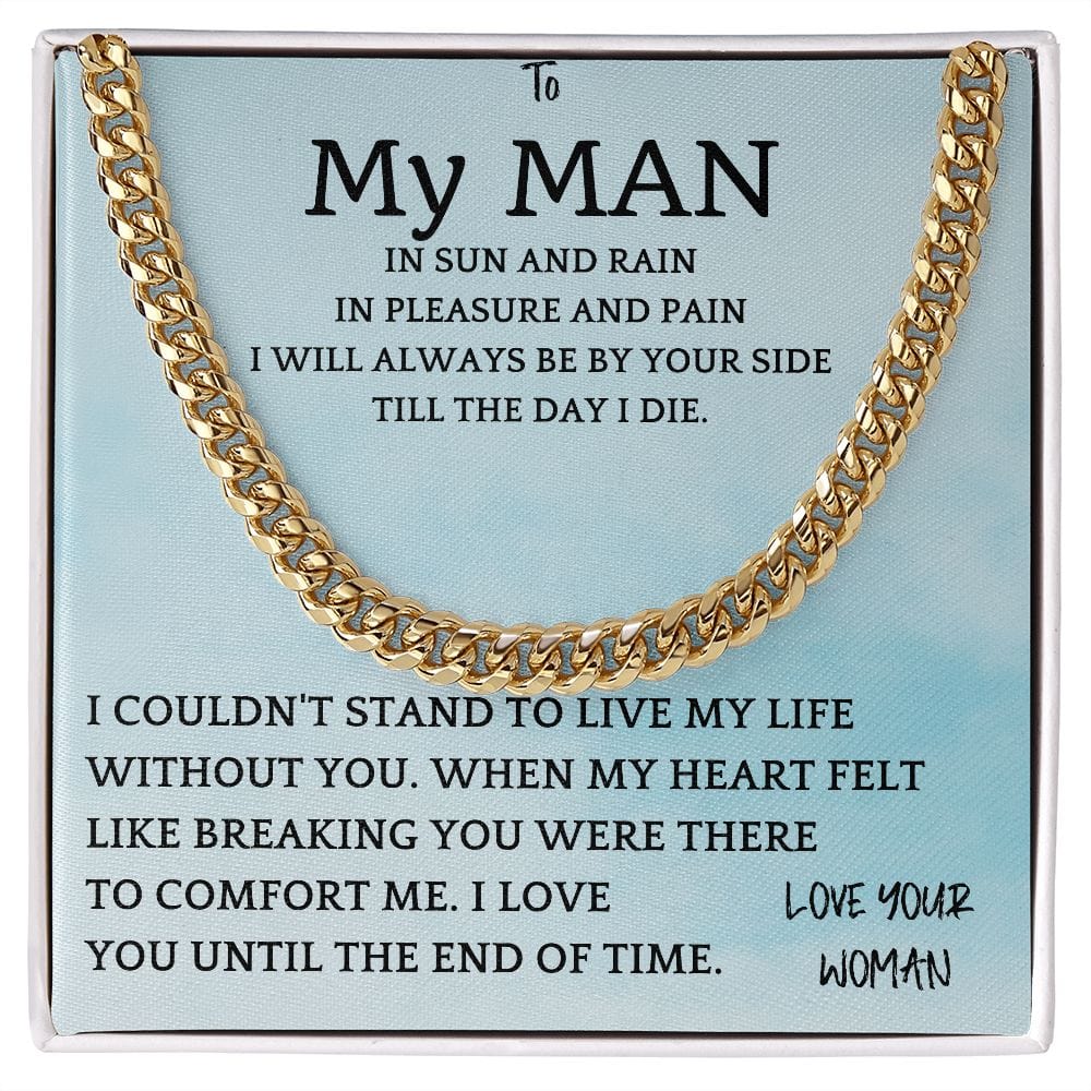 Rain and Sun Cuban Chain Gift For Men