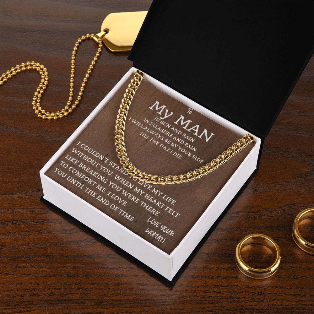 Heart Felt Cuban Chain Gift For Men