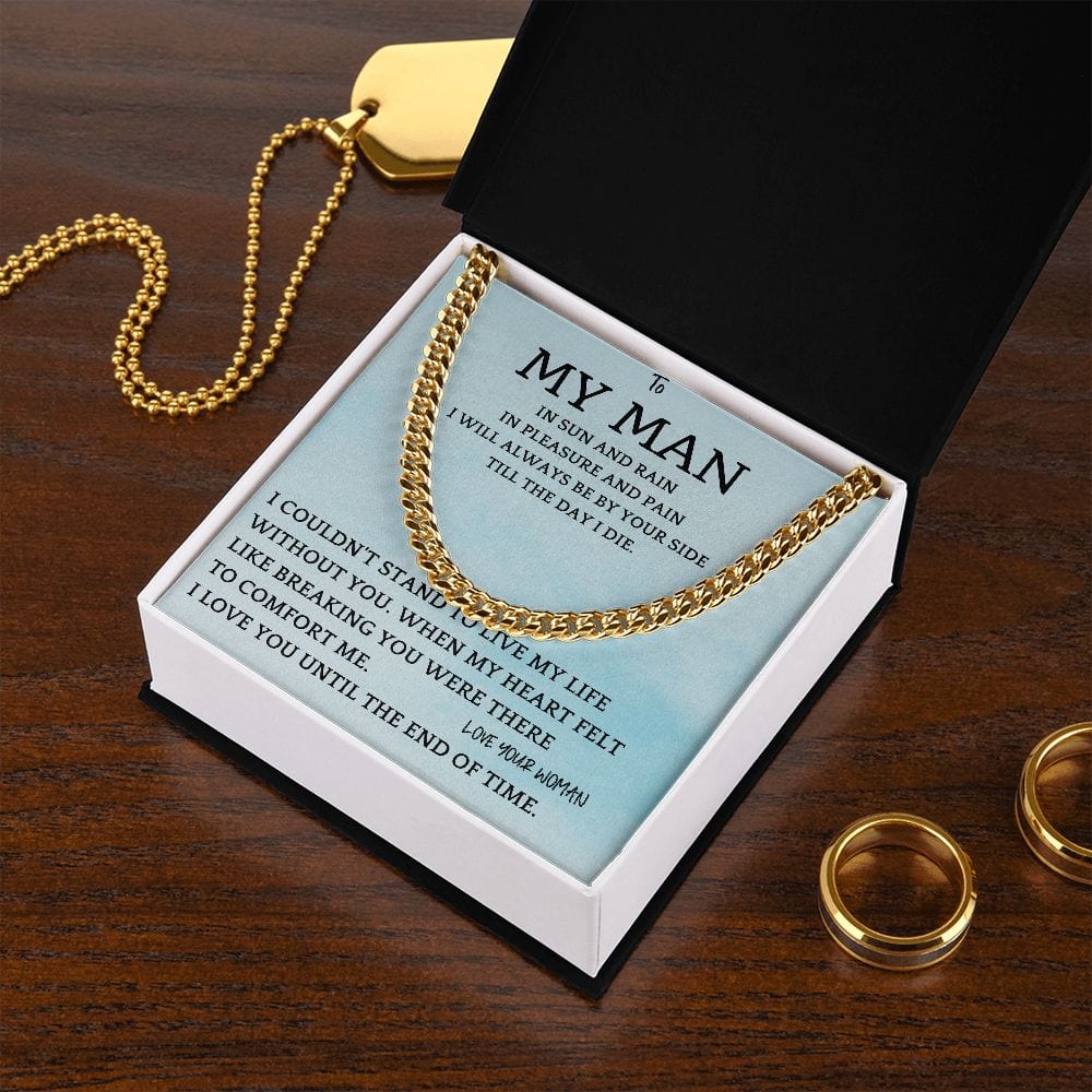 Sun And Rain Cuban Chain Gift For Men