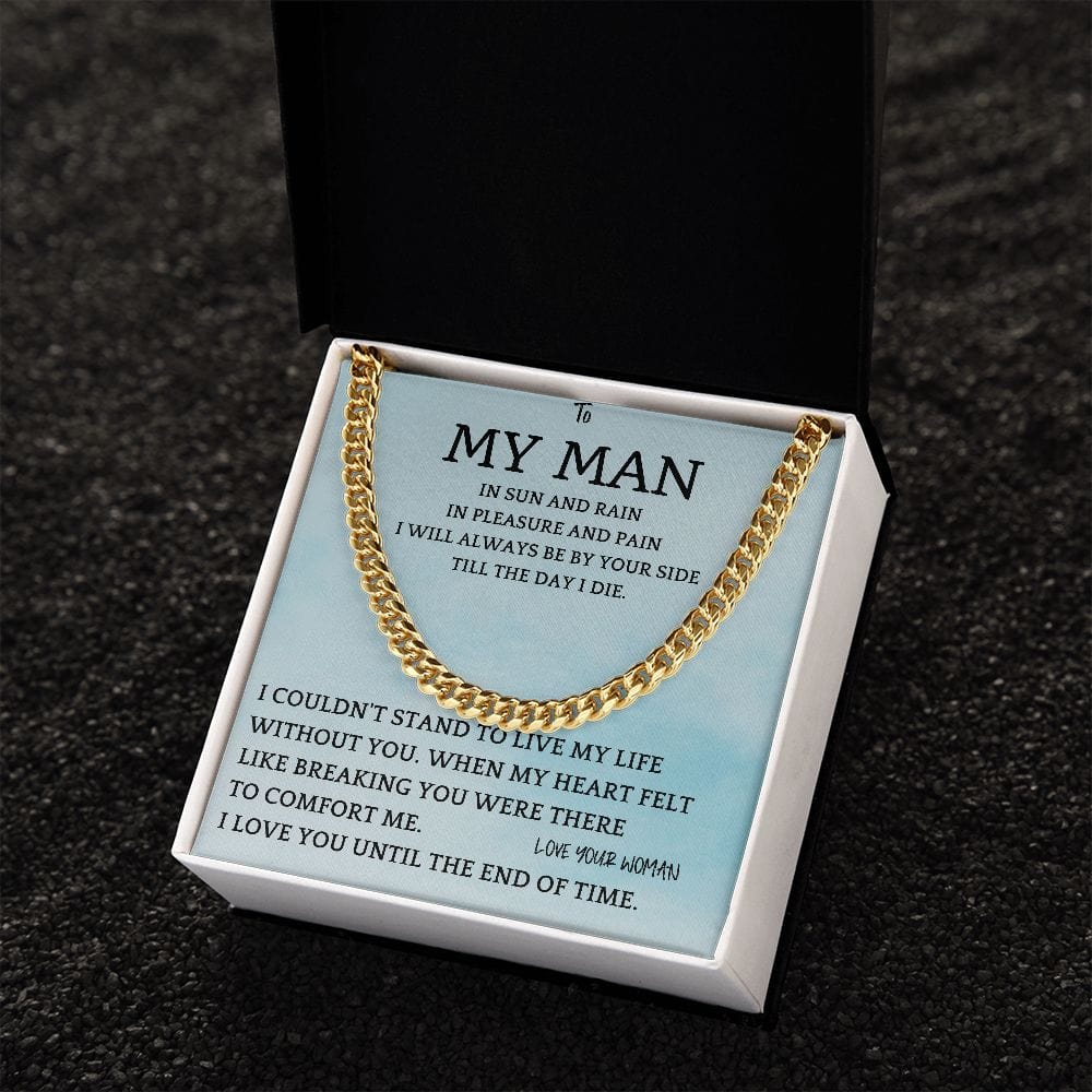 Sun And Rain Cuban Chain Gift For Men