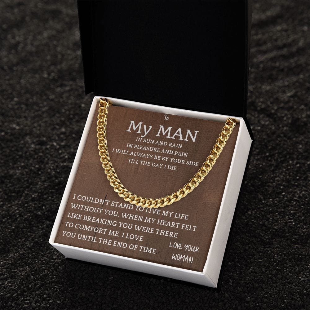 Heart Felt Cuban Chain Gift For Men