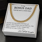 Bonus Dad Cuban Chain Gift For Man