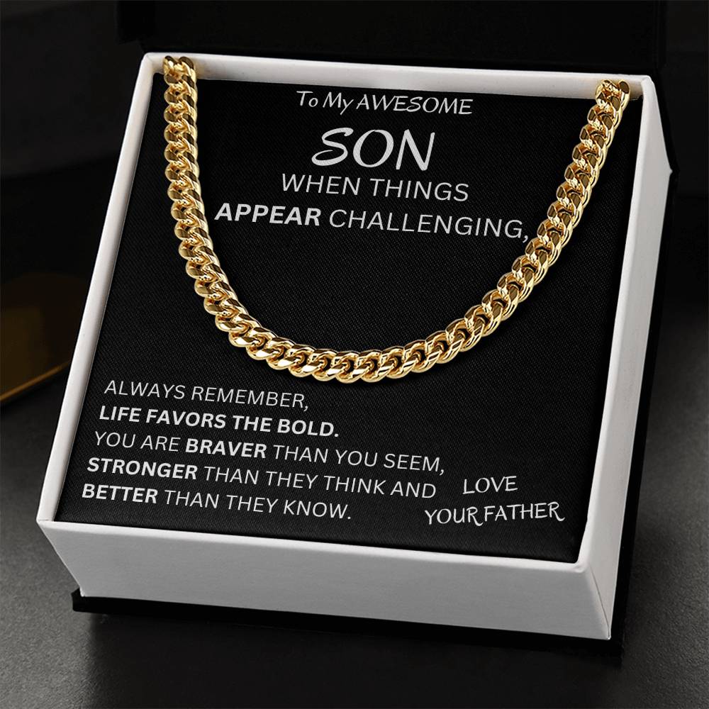 Favors The Bold Son Gift