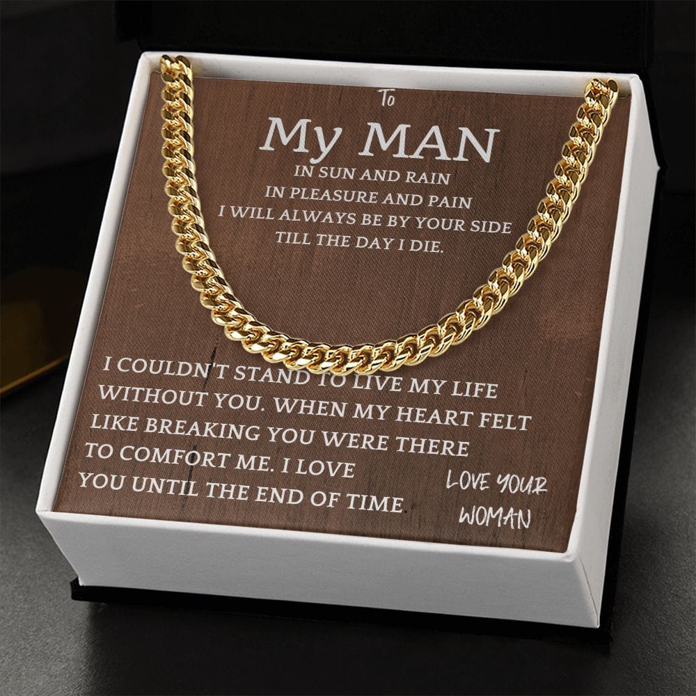 Heart Felt Cuban Chain Gift For Men