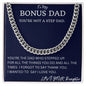 Bonus Dad Cuban Chain Gift For Men