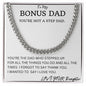 Bonus Dad Cuban Chain Gift For Man