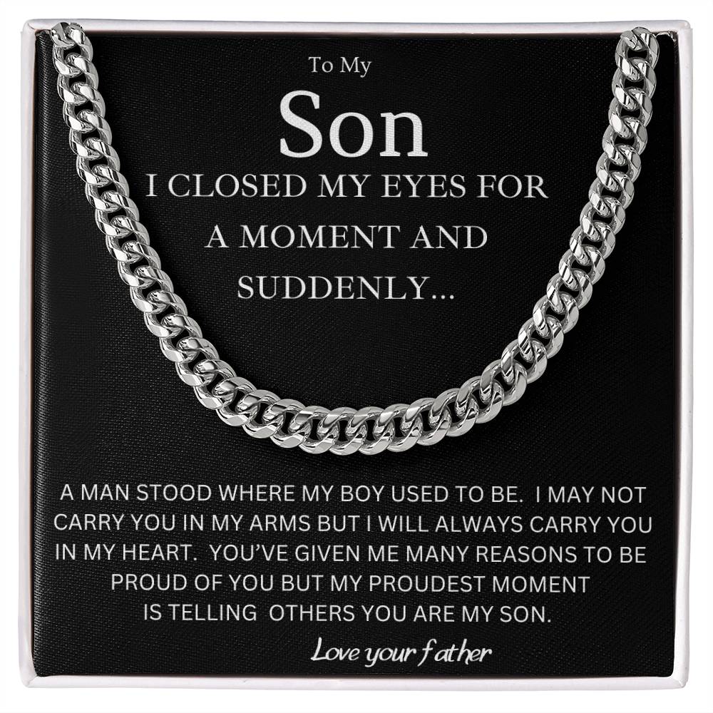 Proud To Be Your Father Son Gift