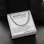 Bonus Dad Cuban Chain Gift For Man