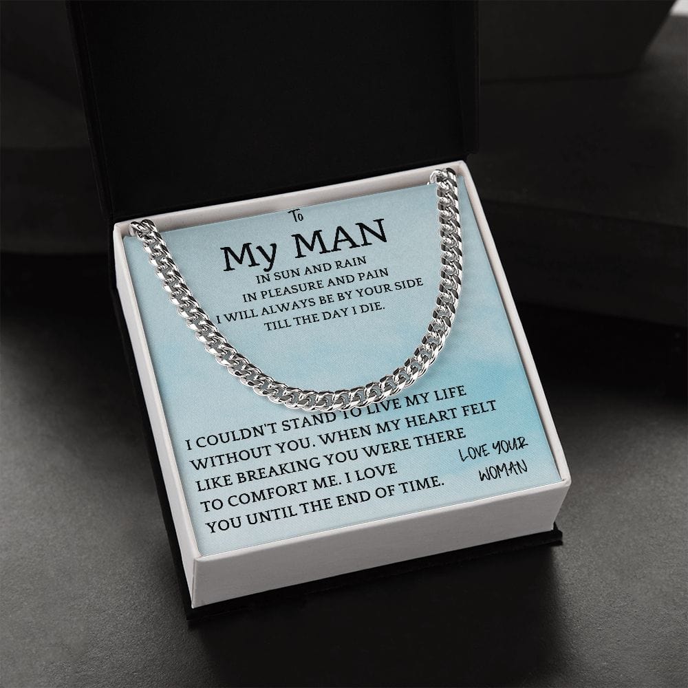 Rain and Sun Cuban Chain Gift For Men