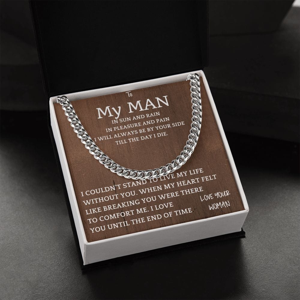 Heart Felt Cuban Chain Gift For Men