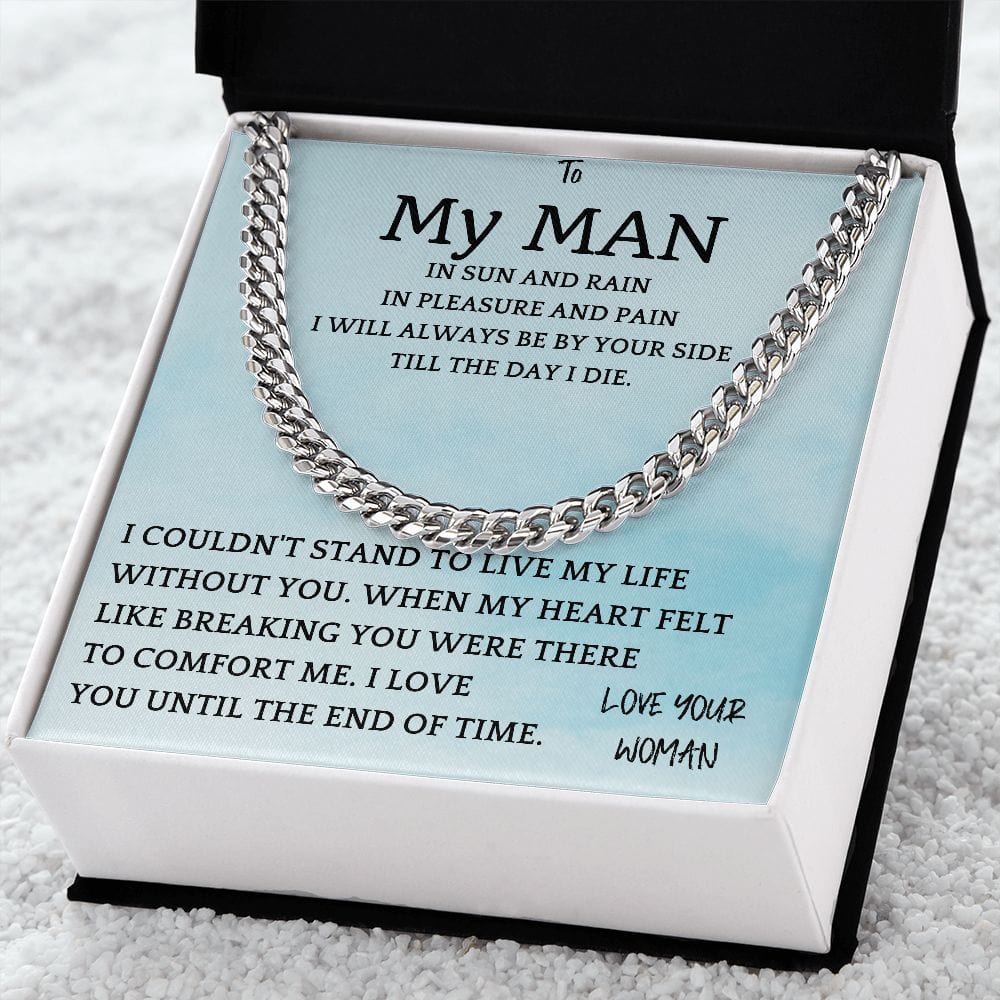 Rain and Sun Cuban Chain Gift For Men