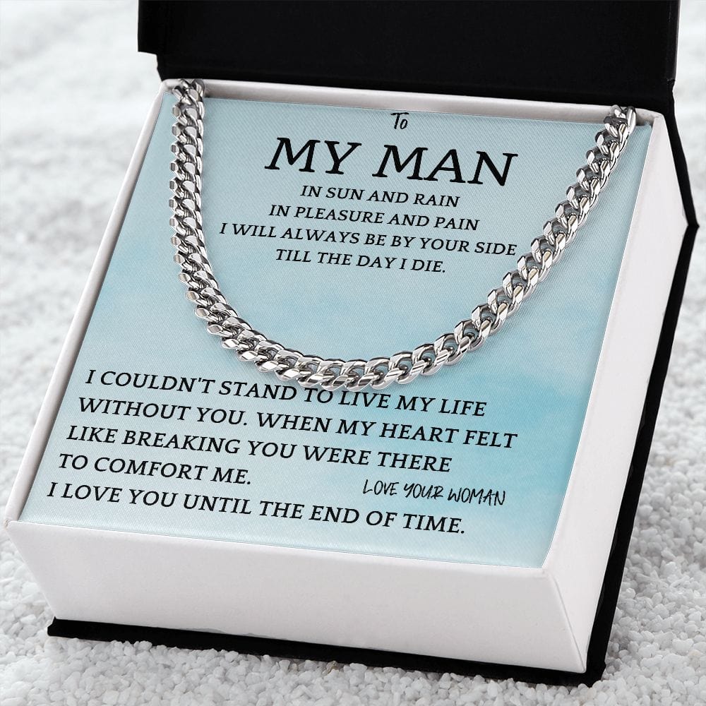Sun And Rain Cuban Chain Gift For Men