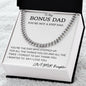 Bonus Dad Cuban Chain Gift For Man