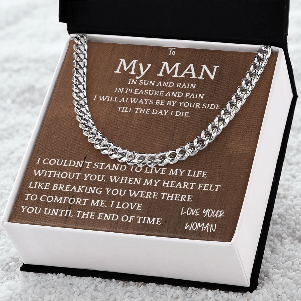 Heart Felt Cuban Chain Gift For Men