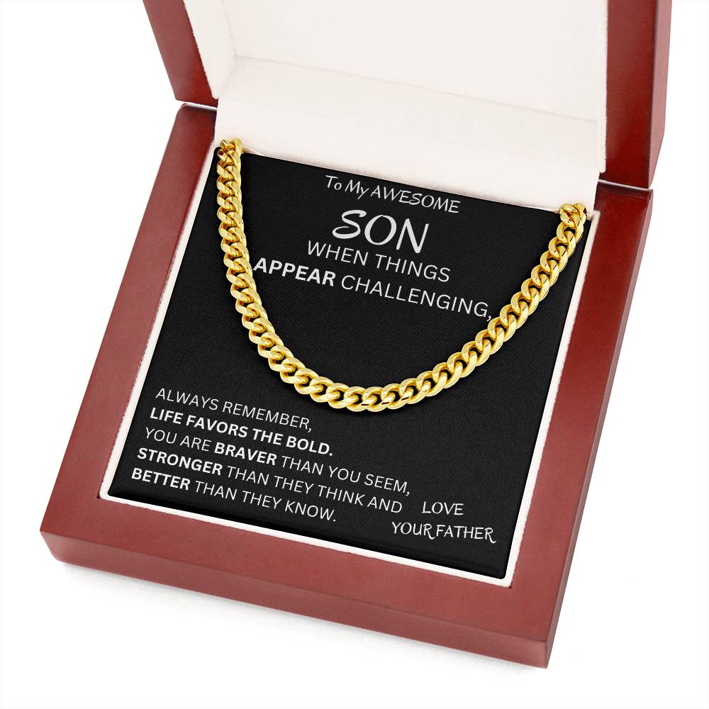 Favors The Bold Son Gift