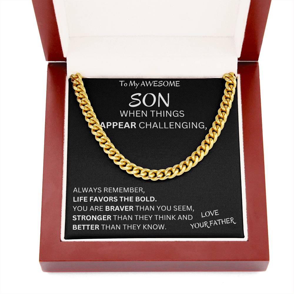 Favors The Bold Son Gift