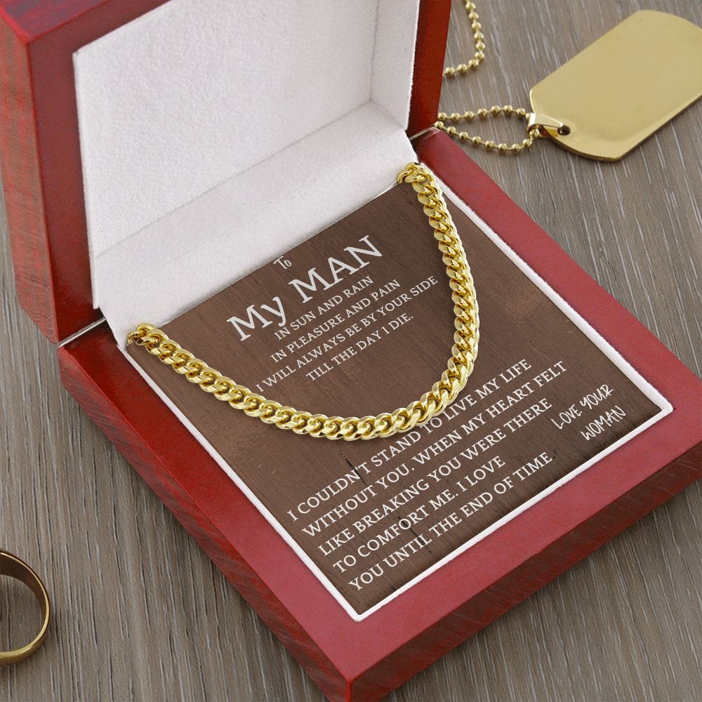 Heart Felt Cuban Chain Gift For Men