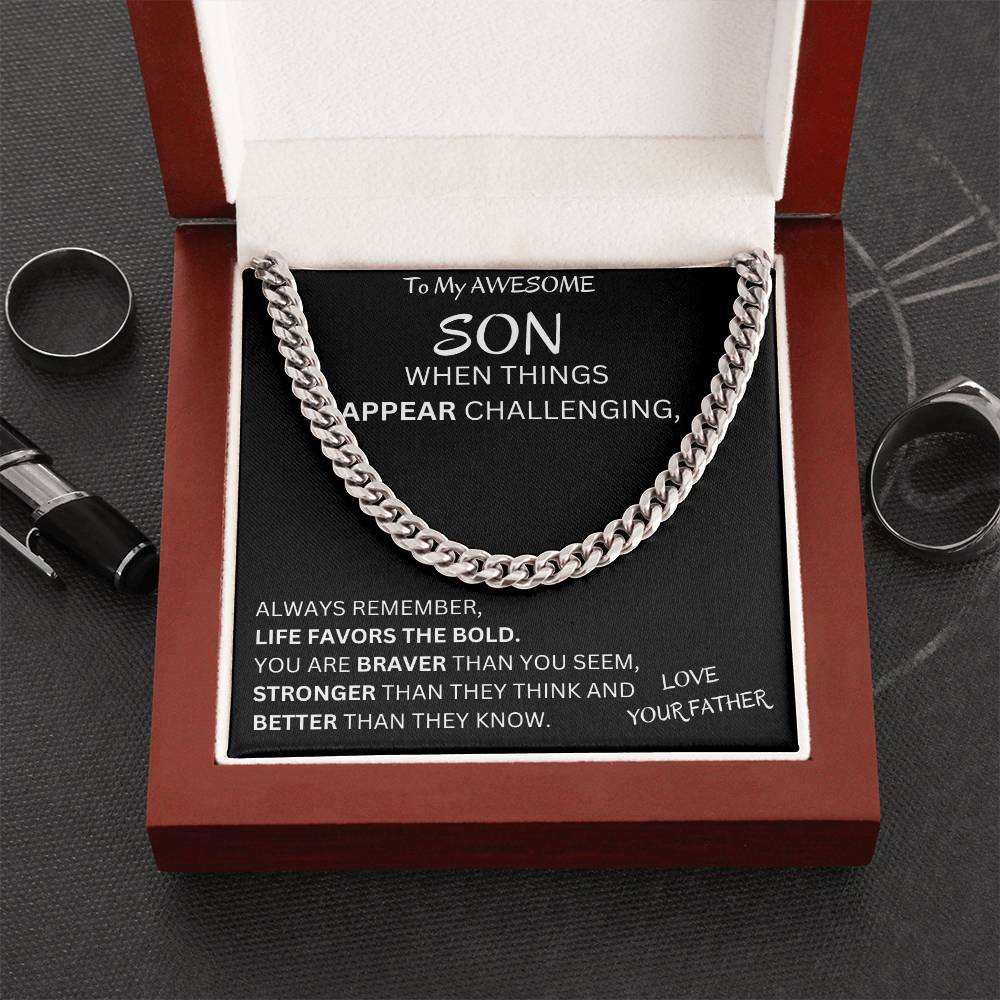Favors The Bold Son Gift