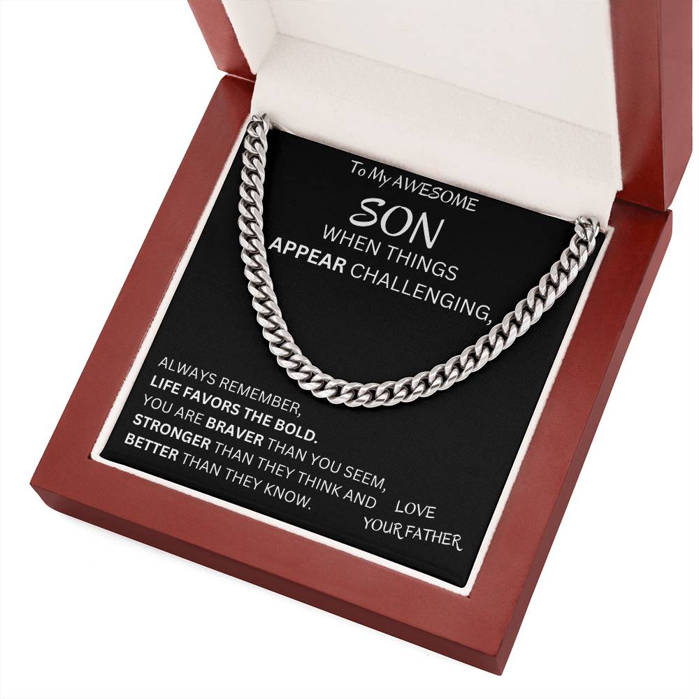 Favors The Bold Son Gift