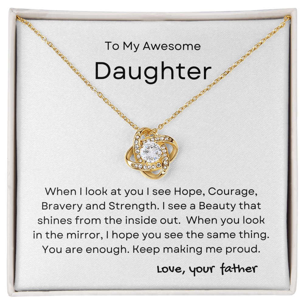 Inside Out Daughter Necklace
