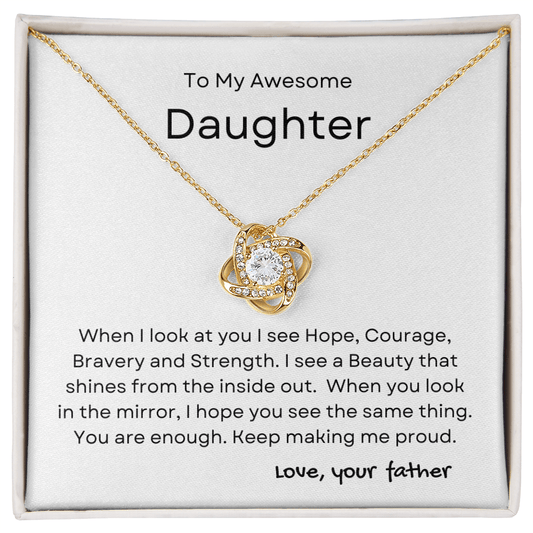 Inside Out Daughter Necklace