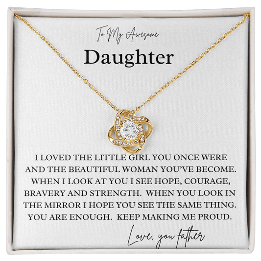 Awesome Daughter Necklace