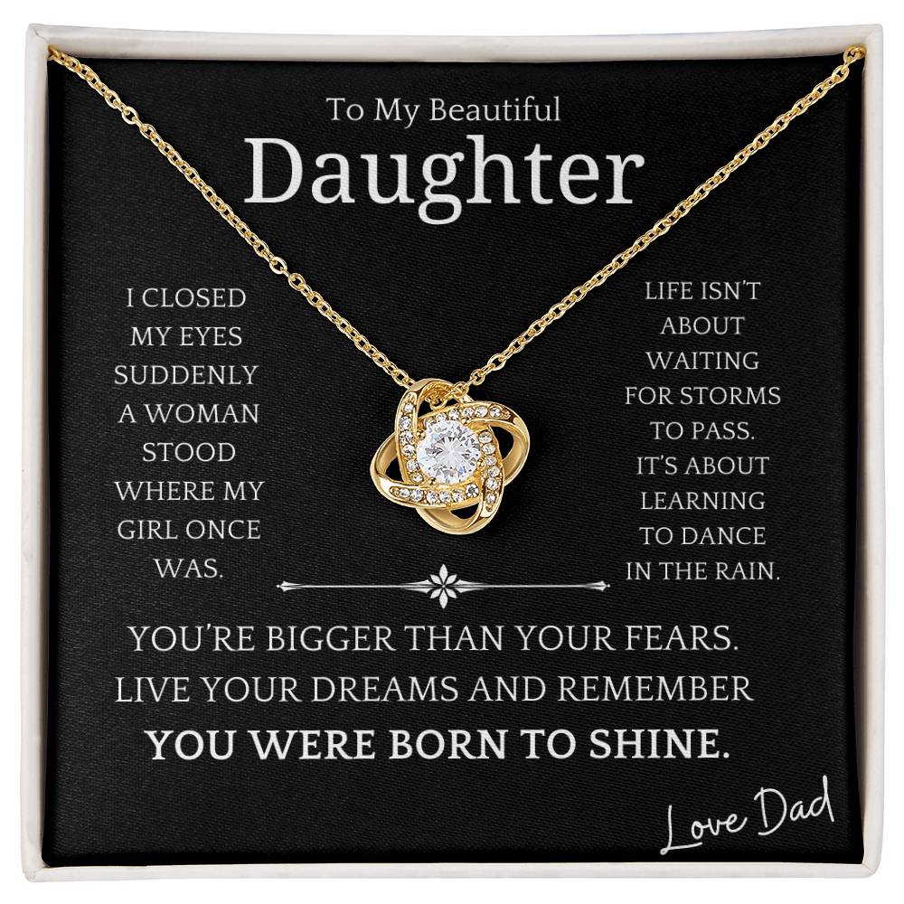 Dance In The Rain Daughter Necklace