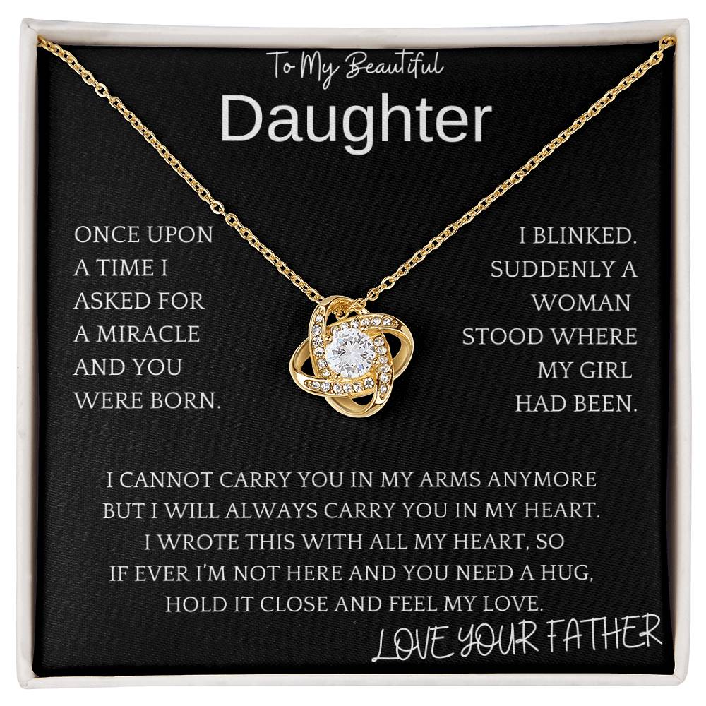 Carry In Heart Necklace Daughter Gift