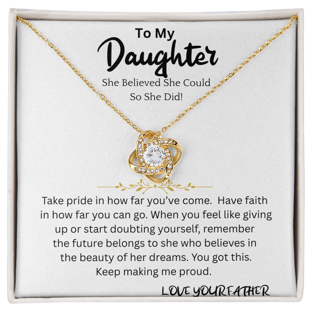 Believed She Could Necklace Gift For Daughter