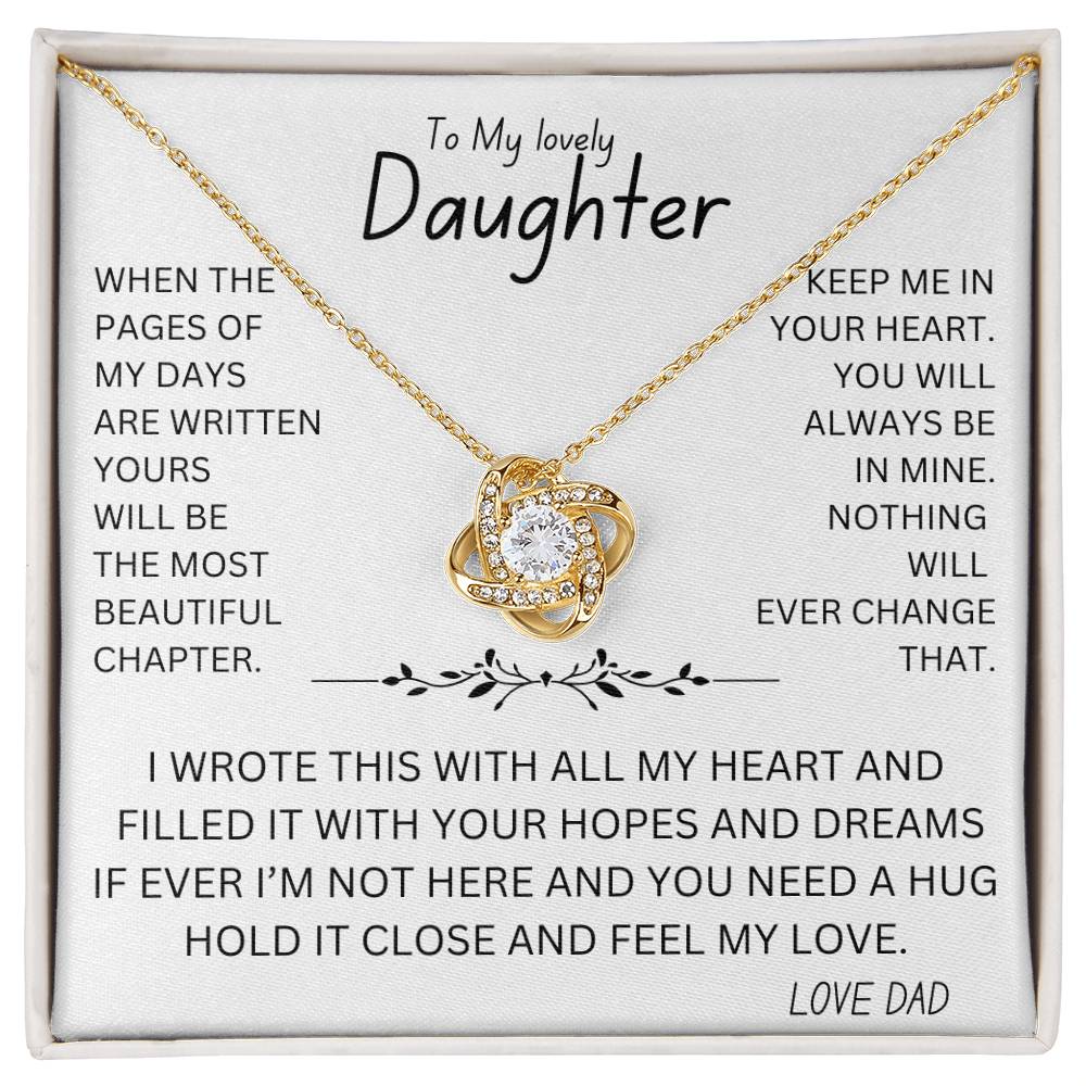 Feel My Love Necklace For Daughter