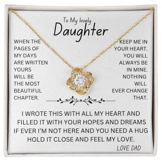 Feel My Love Necklace For Daughter