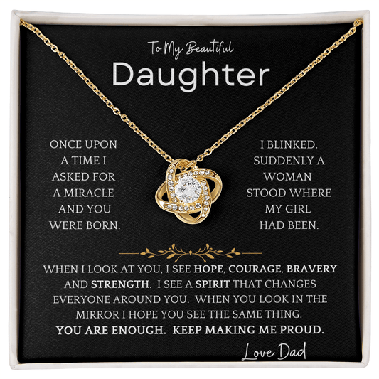 Many Good Traits Daughter Necklace