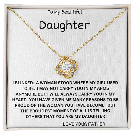 Carry In Heart Necklace Gift For Daughter