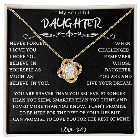 Live Your Dreams Necklace From Dad
