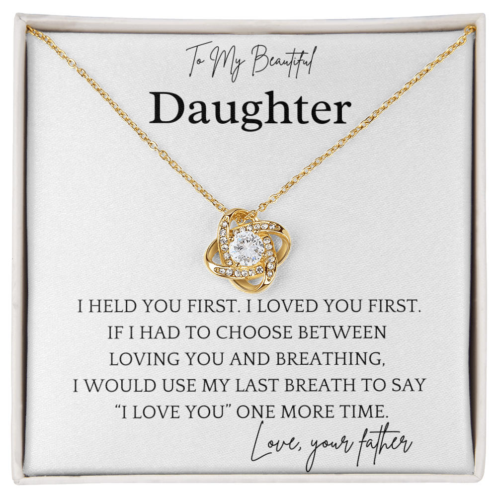 Held You First Daughter Necklace