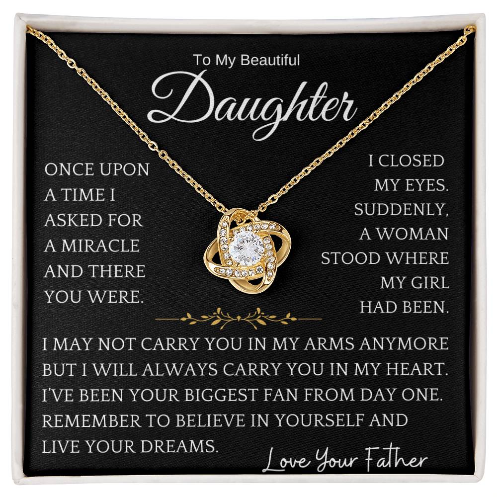 Biggest Fan Daughter Necklace Gift