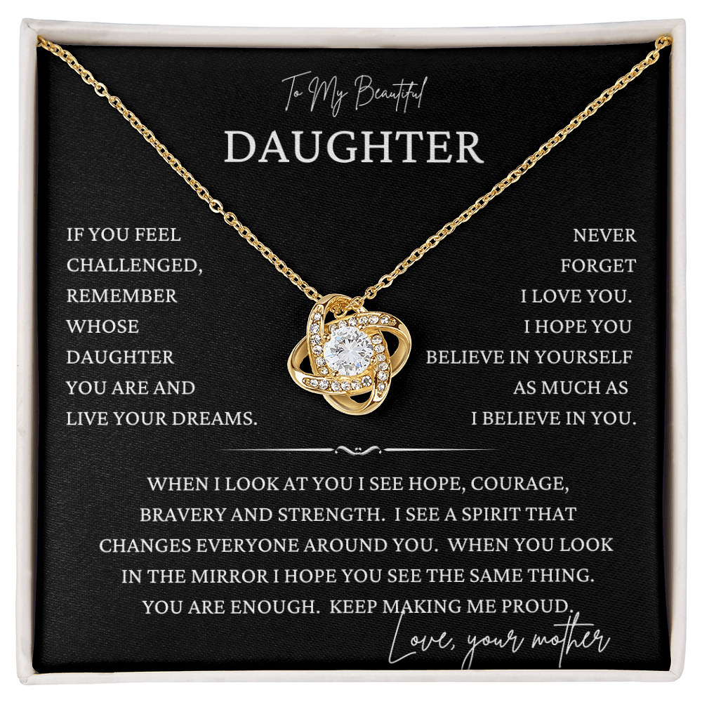 Proud of You Daughter Necklace