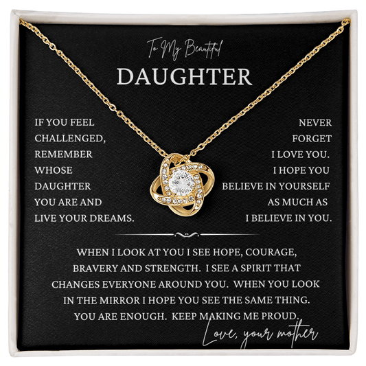 Proud of You Daughter Necklace